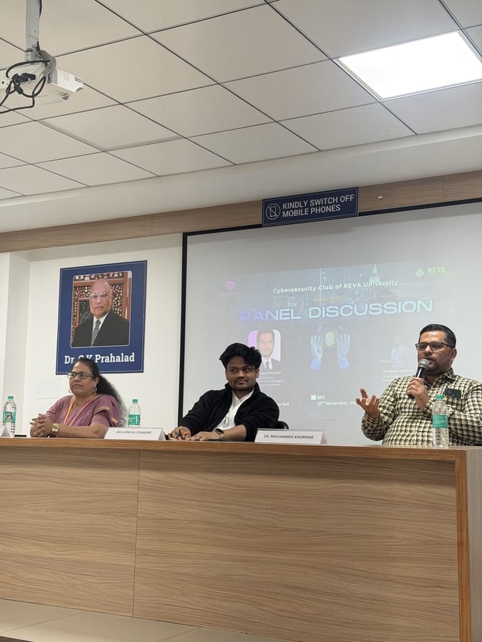 REVA Cybersecurity Club event moment